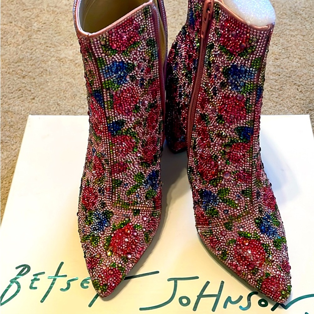 Betsey Johnson Emory Rhinestone Western Boot